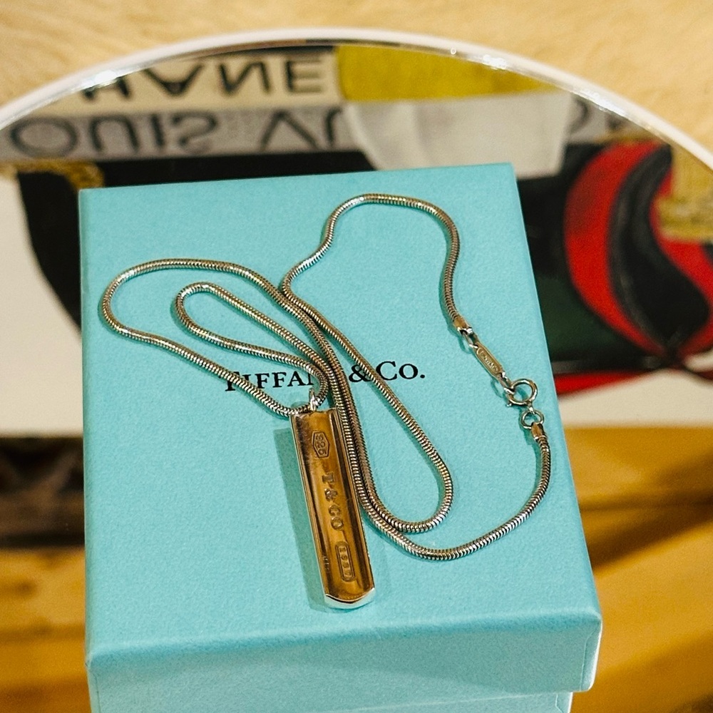 🔥 Tiffany & Co. Necklace 925 Sterling Silver w/ Box Size 18” - Picture 8 of 10